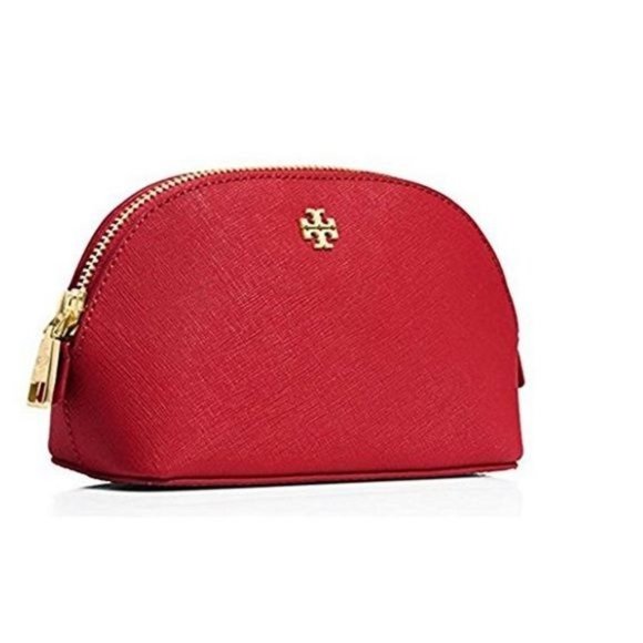 Tory Burch York Leather Beautiful Makeup Bag NWT - Picture 2 of 5